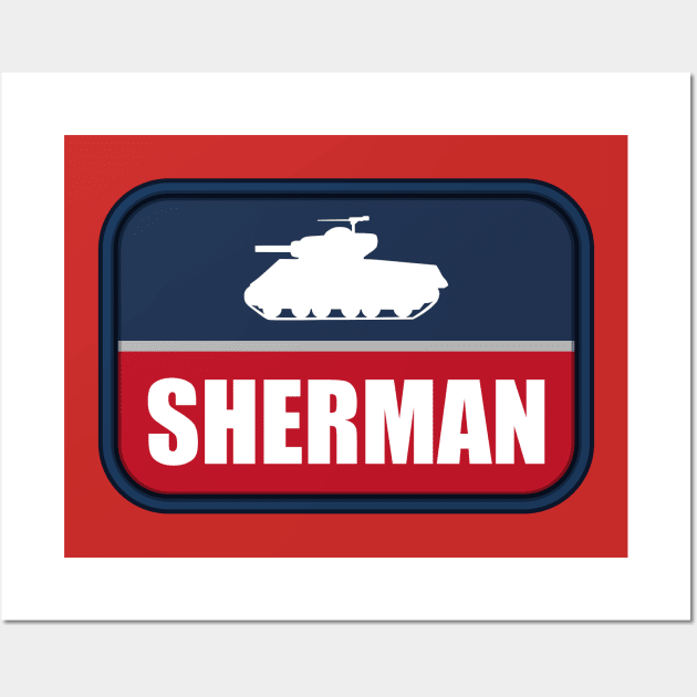 M4 Sherman Patch Wall Art by Firemission45